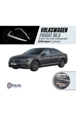 Vw Passat B8,5 Krom Sis Farı Çerçevesi 2 Parça 2019 Üzeri Uyumlu Paslanmaz Çelik