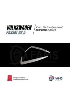 Alternative view of Vw Passat B8,5 Krom Sis Farı Çerçevesi 2 Parça 2019 Üzeri Uyumlu Paslanmaz Çelik