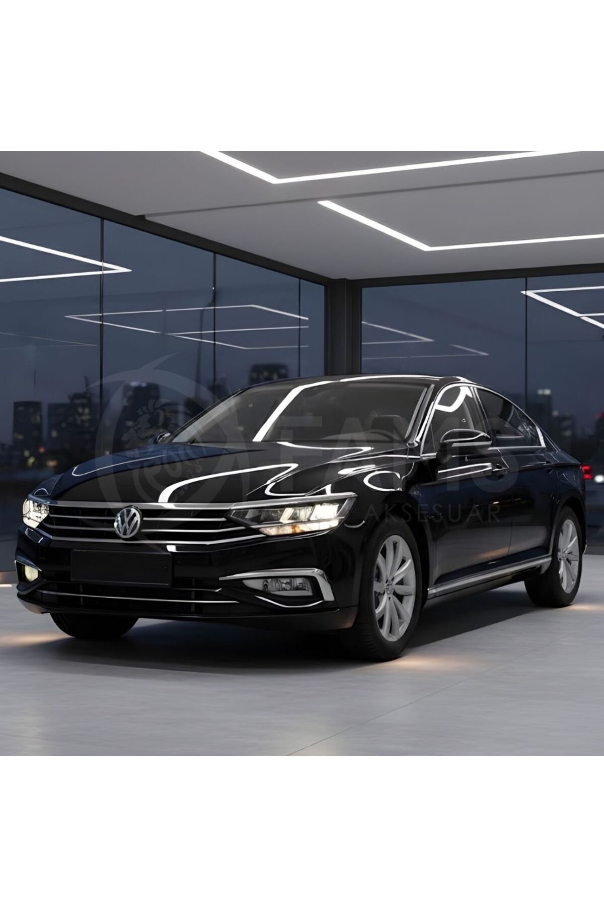 Vw Passat B8.5 Krom Sis Farı Çerçevesi 2 Parça 2019 Üzeri Uyumlu Paslanmaz Çelik - Görsel 4