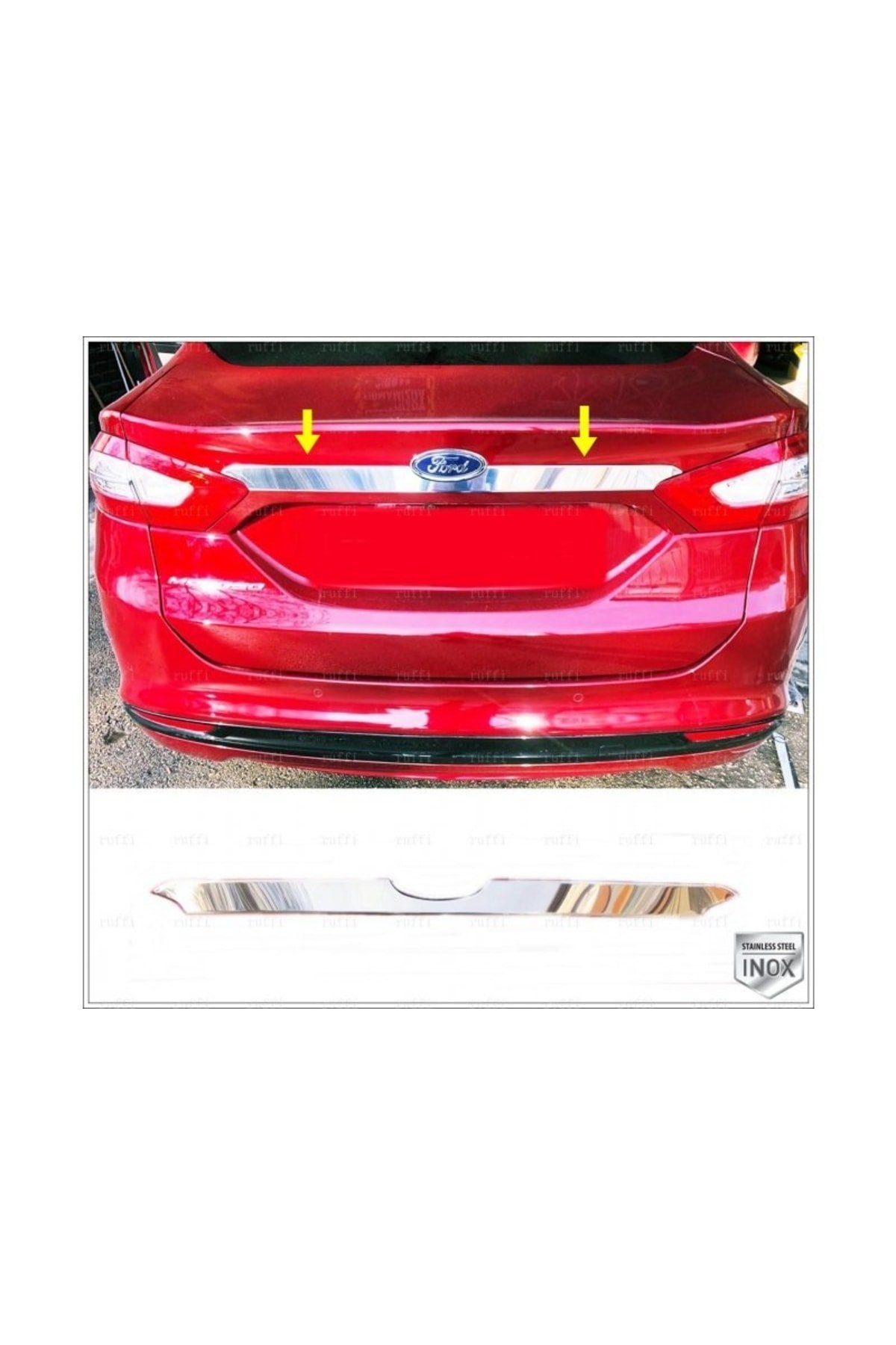 Mondeo Krom Bagaj Çıtası 2015 Ve Üzeri Paslanmaz Çelik