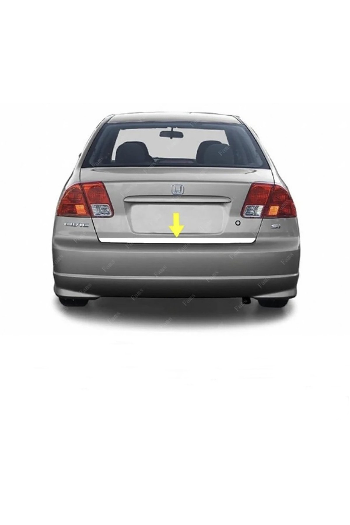 HondaCivic Krom Alt Bagaj Çıtası 2001-2007 P, Çelik