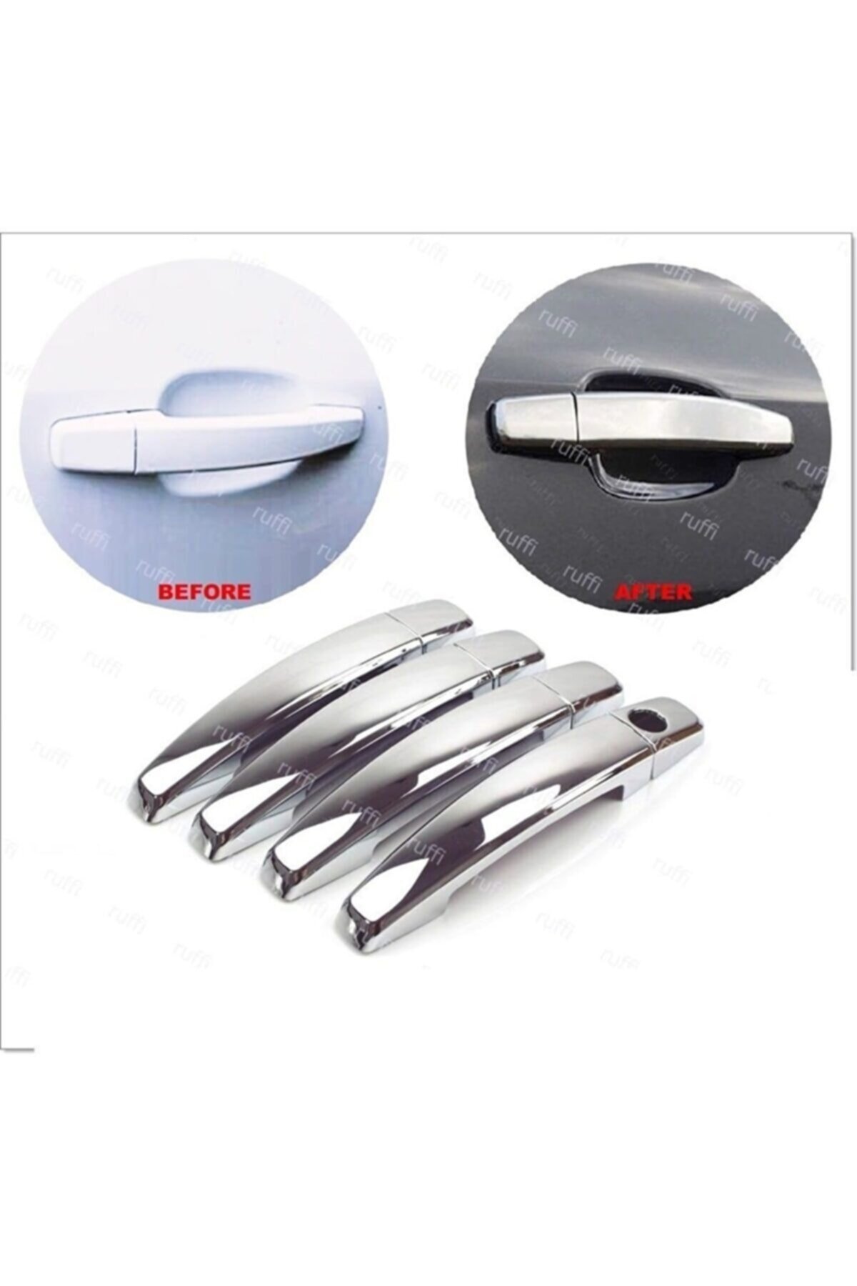 Chevrolet Cruze Sedan Uyumlu Krom Kapı Kolu 4 Kapı 2009 Ve Üzeri Paslanmaz Çelik