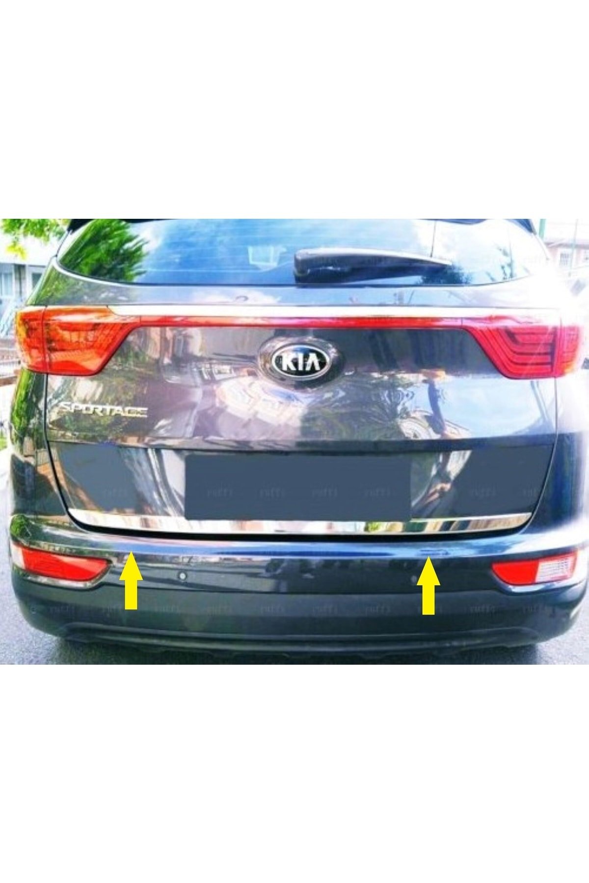 Kia Sportage Uyumlu Krom Bagaj Alt Çıtası 2016 Üzeri Paslanmaz Çelik