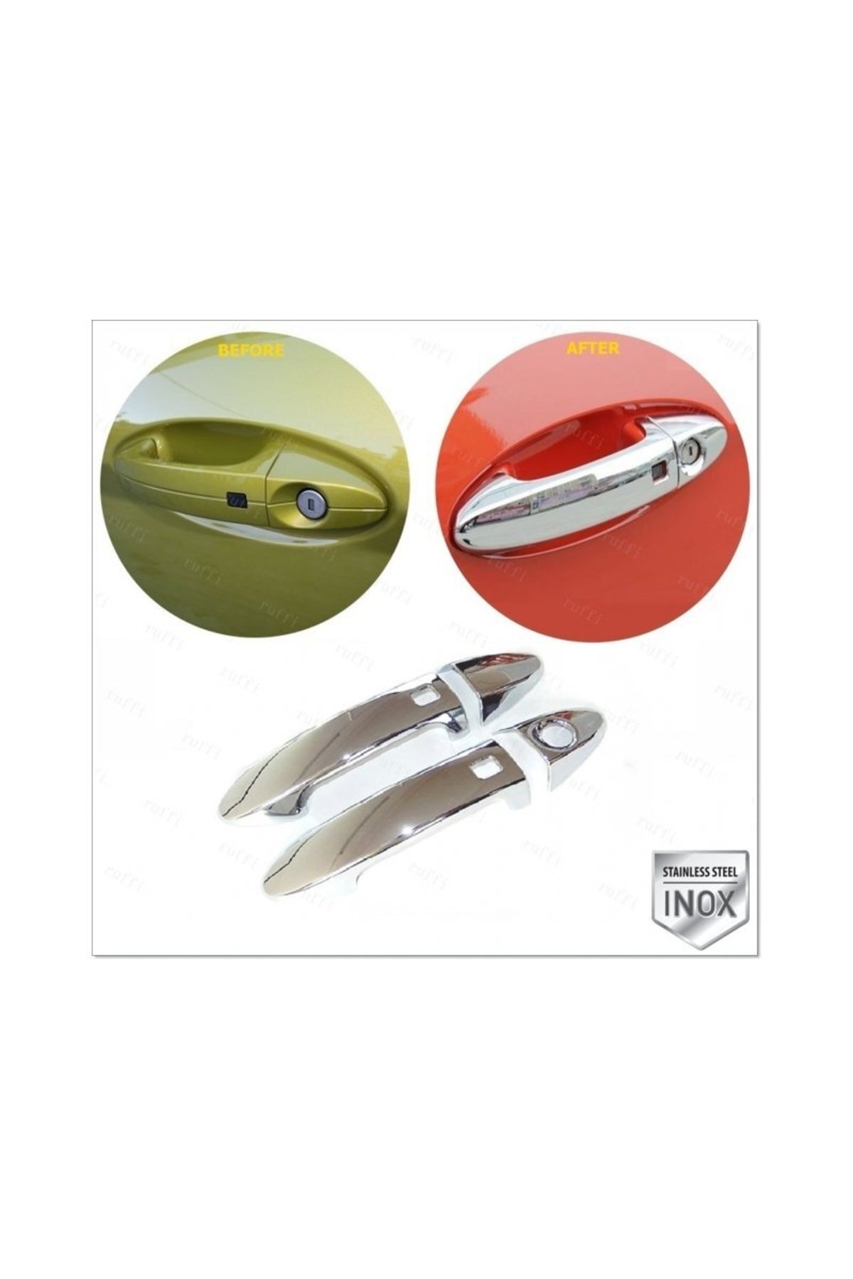 Fiesta Krom Kapı Kolu 2 Kapı 2009 - 2017 P, Çelik (SENSÖRLÜ)