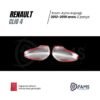 Renault Clio 4 Hb Krom Ayna Kapağı 2012-2019 uyumlu 2 Parça P,çelik - Görsel 3