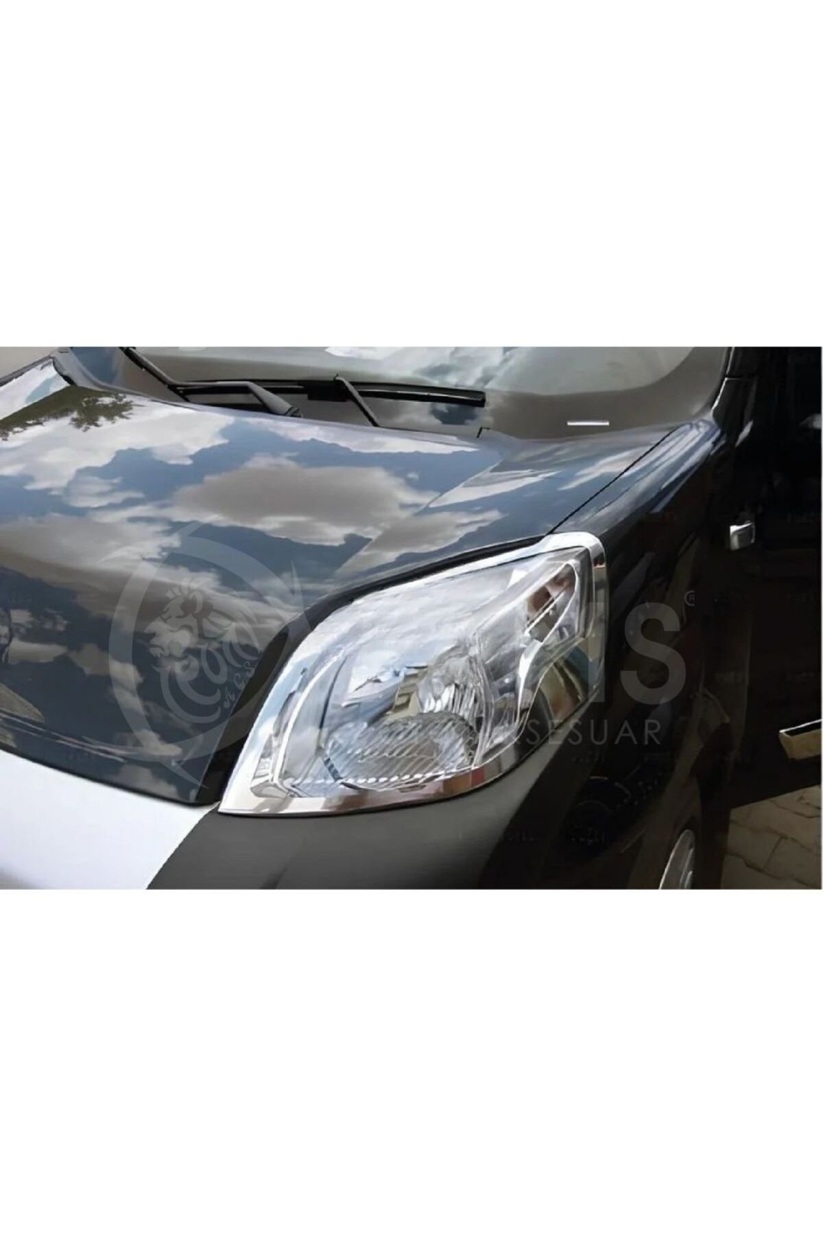 Fiat Fiorino Uyumlu Krom Far Çerçevesi 2 Parça 2008 Ve Üzeri Paslanmaz Çelik - Görsel 4