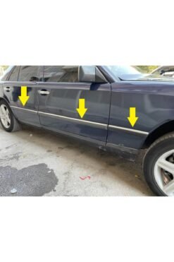 Mercedes Benz E Klasse W124 Krom Yan Kapı Çıtası 8 Prç, 1984-1995 Arası Paslanmaz Çelik Uyumlu