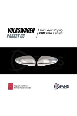 Alternative view of Vw Passat Cc Krom Ayna Kapağı 2009 üzeri 2 Prç, P, Çelik