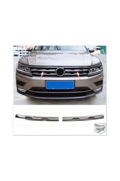 Vw Tiguan Krom Ön Panjur 2 Prç, Comfortline 2016-2020 Arası Uyumlu Paslanmaz Çelik