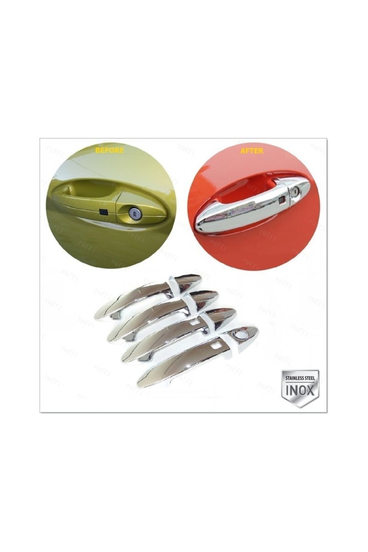 Fiesta Krom Kapı Kolu 4 Kapı 2009 - 2017 P, Çelik (SENSÖRLÜ)