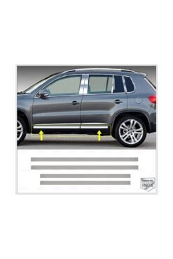Vw Tiguan Krom Yan Kapı Çıtası 4 Kapı 2007-2016 Arası Paslanmaz Çelik