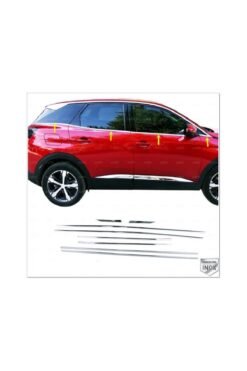 Peugeot 3008 Krom Cam Çıtası 8 Parça 2016 Ve Üzeri Paslanmaz Çelik