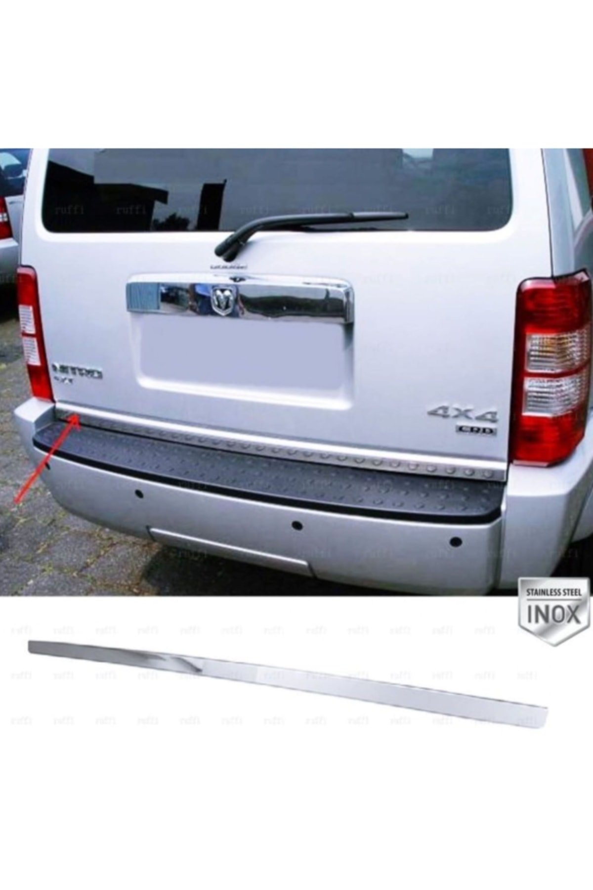 Dodge Nitro Krom Alt Bagaj Çıtası 2007 Üzeri P, Çelik