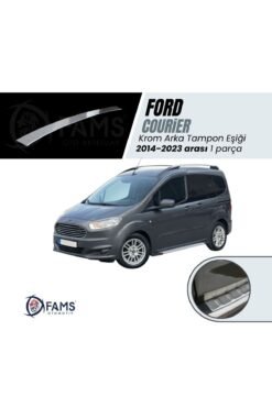 F, Tourneo Courier Krom Arka Tampon Eşiği 2014-2023 Paslanmaz Çelik Uyumlu