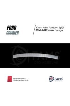 Alternative view of F, Tourneo Courier Krom Arka Tampon Eşiği 2014-2023 Paslanmaz Çelik Uyumlu