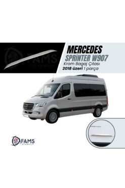 Mercedes Sprinter W907 Krom Bagaj Çıtası 2018 Ve Üzeri Paslanmaz Çelik