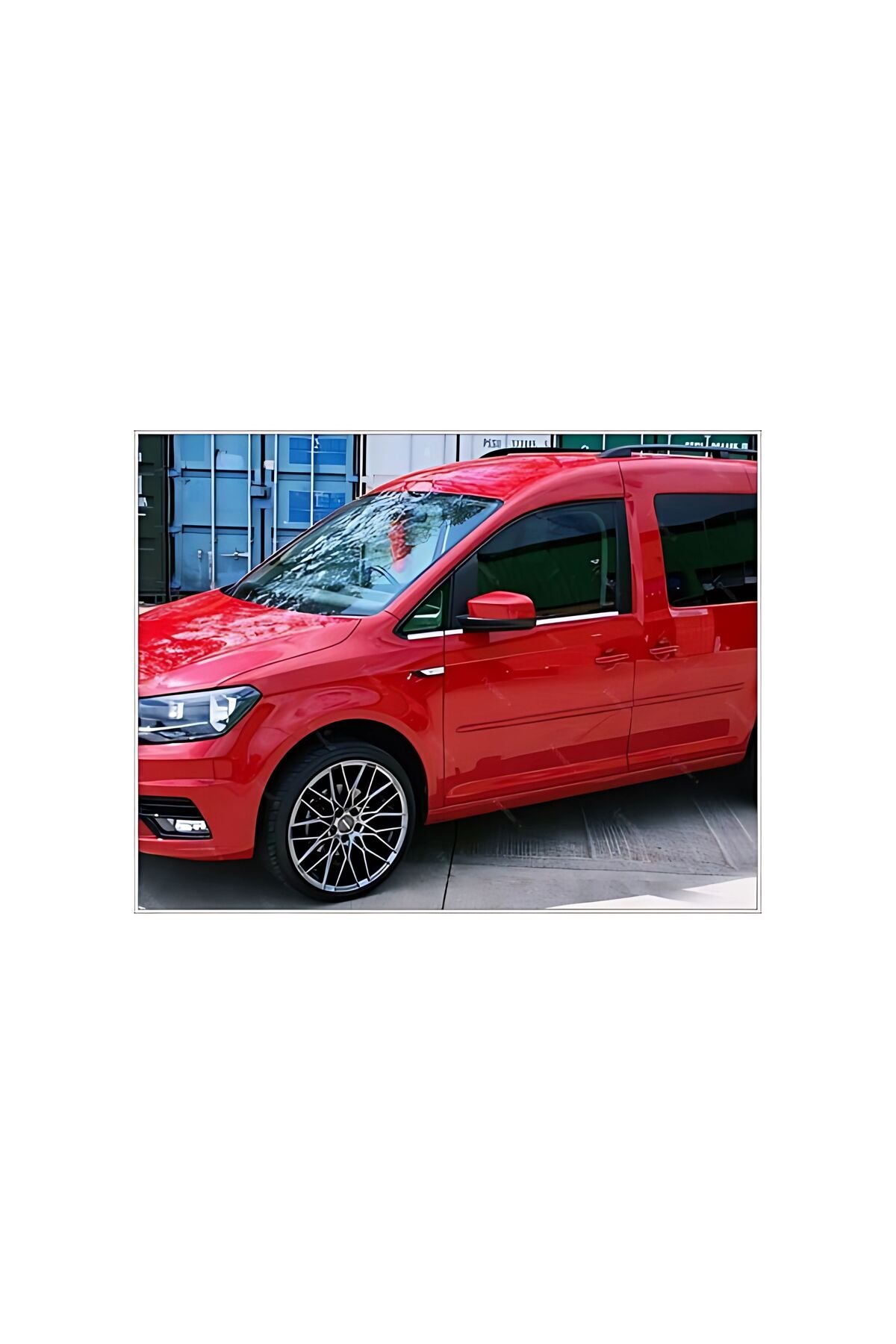 Vw Caddy Krom Cam Çıtası 4 Prç, 2015 Ve Üzeri Paslanmaz Çelik - Görsel 2