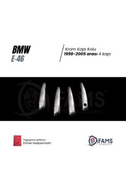 Alternative view of Bmw E-46 Krom Kapı Kolu 4 Kapı 1998-2005 P,çelik uyumlu