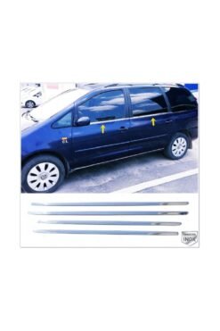 Vw Sharan Krom Cam Çıtası 4 Prç, 1995-2010 Paslanmaz Çelik