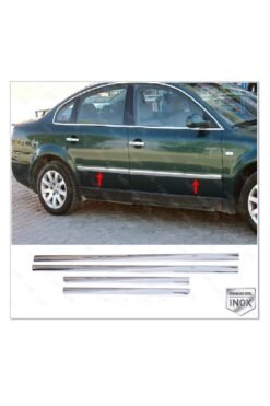 Vw Passat 3b Uyumlu Krom Yan Kapı Çıtası 4 Kapı 1996-2005 Arası P, Çelik