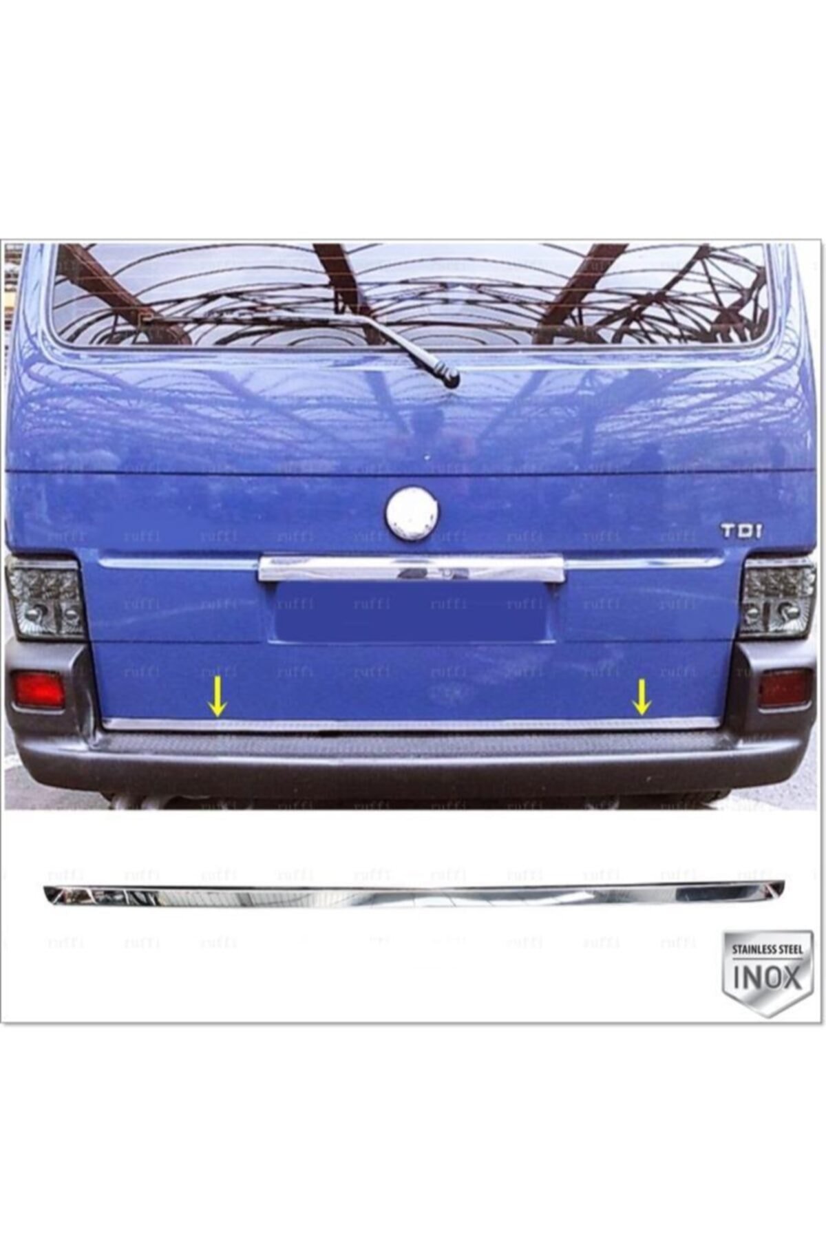 Vw T4 Transporter Krom Bagaj Alt Çıtası 1995-2003 Arası P,çelik