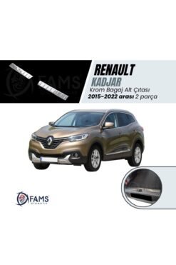 RENAULT KADJAR 2015-2022 Arası Bagaj İç Eşik Koruma 2 Prç, P,Çelik PARLAK