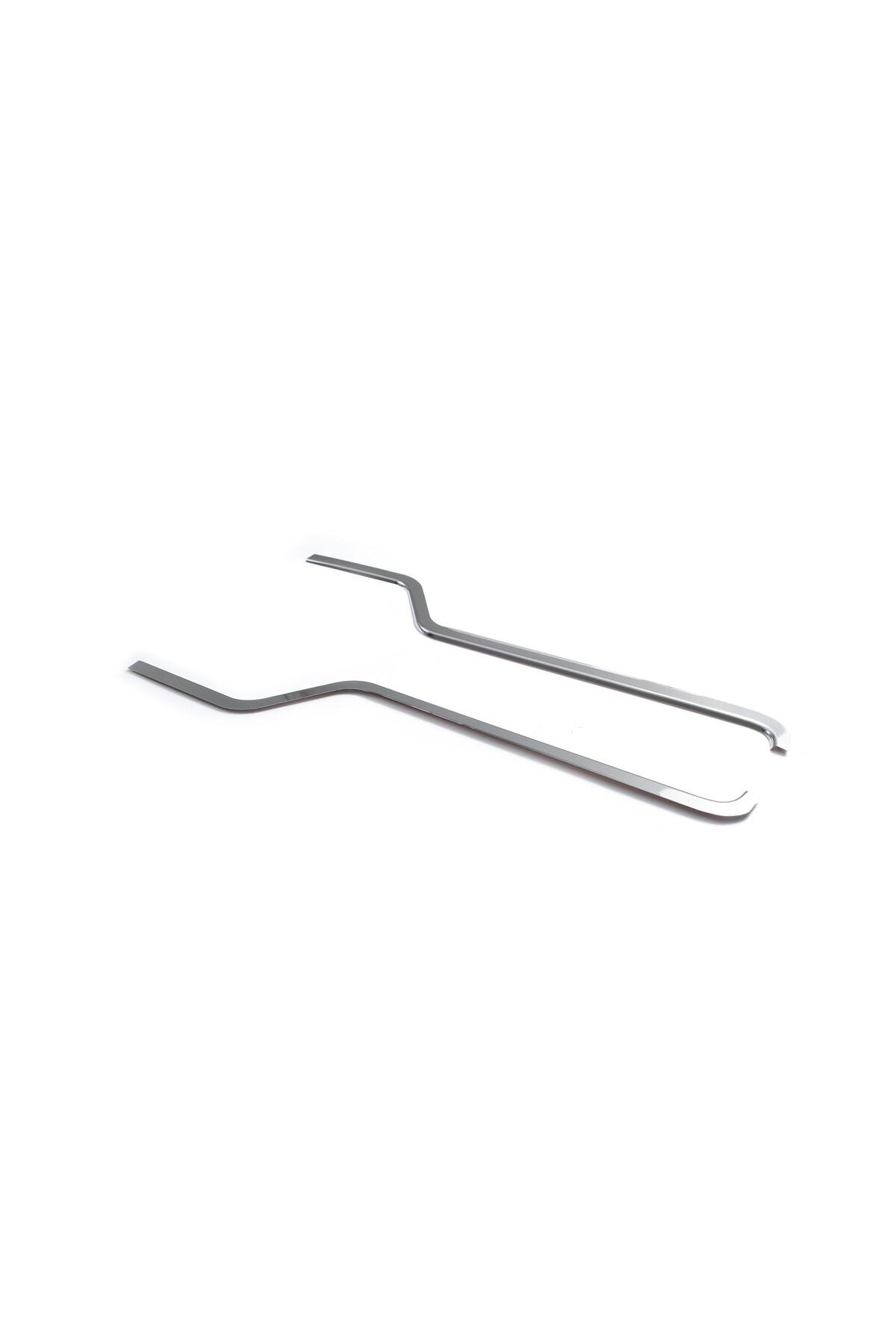 F, Transit Krom Cam Çıtası 2 Parça 2000-2014 Uyumlu Paslanmaz Çelik (İNCE) - Görsel 3