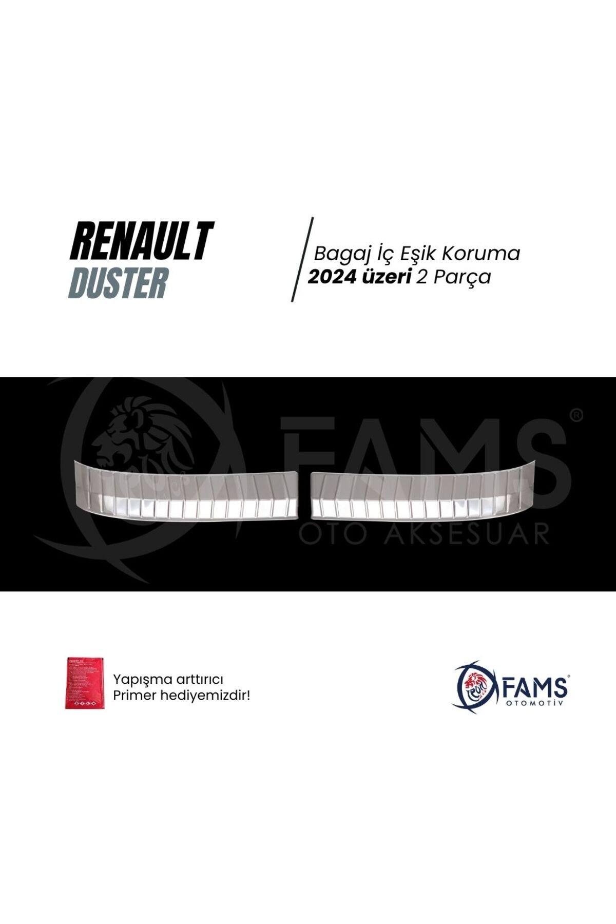 Renault Duster 2024 Üzeri Için Krom Bagaj Iç Eşik Koruma 2 Parça Paslanmaz Çelik - Görsel 2