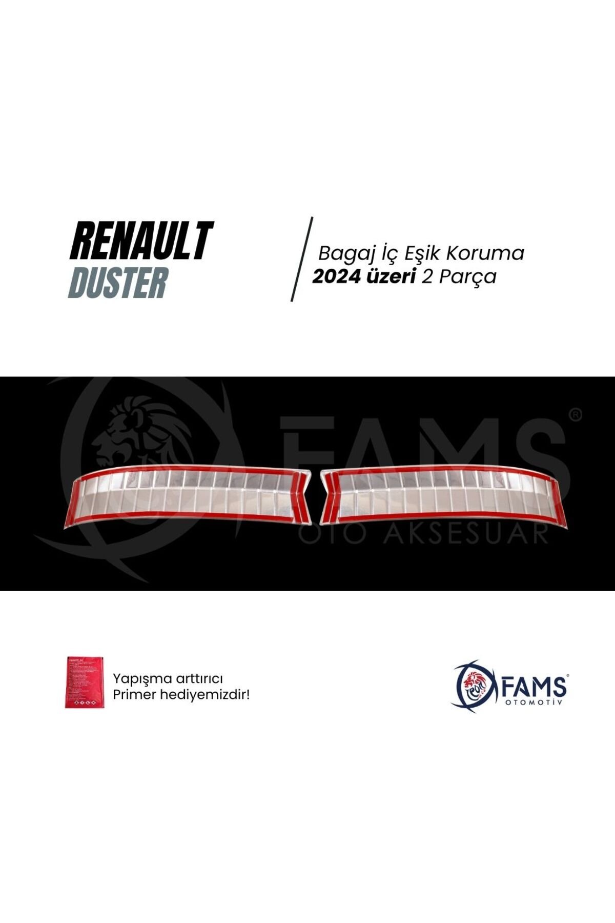 Renault Duster 2024 Üzeri Için Krom Bagaj Iç Eşik Koruma 2 Parça Paslanmaz Çelik - Görsel 3