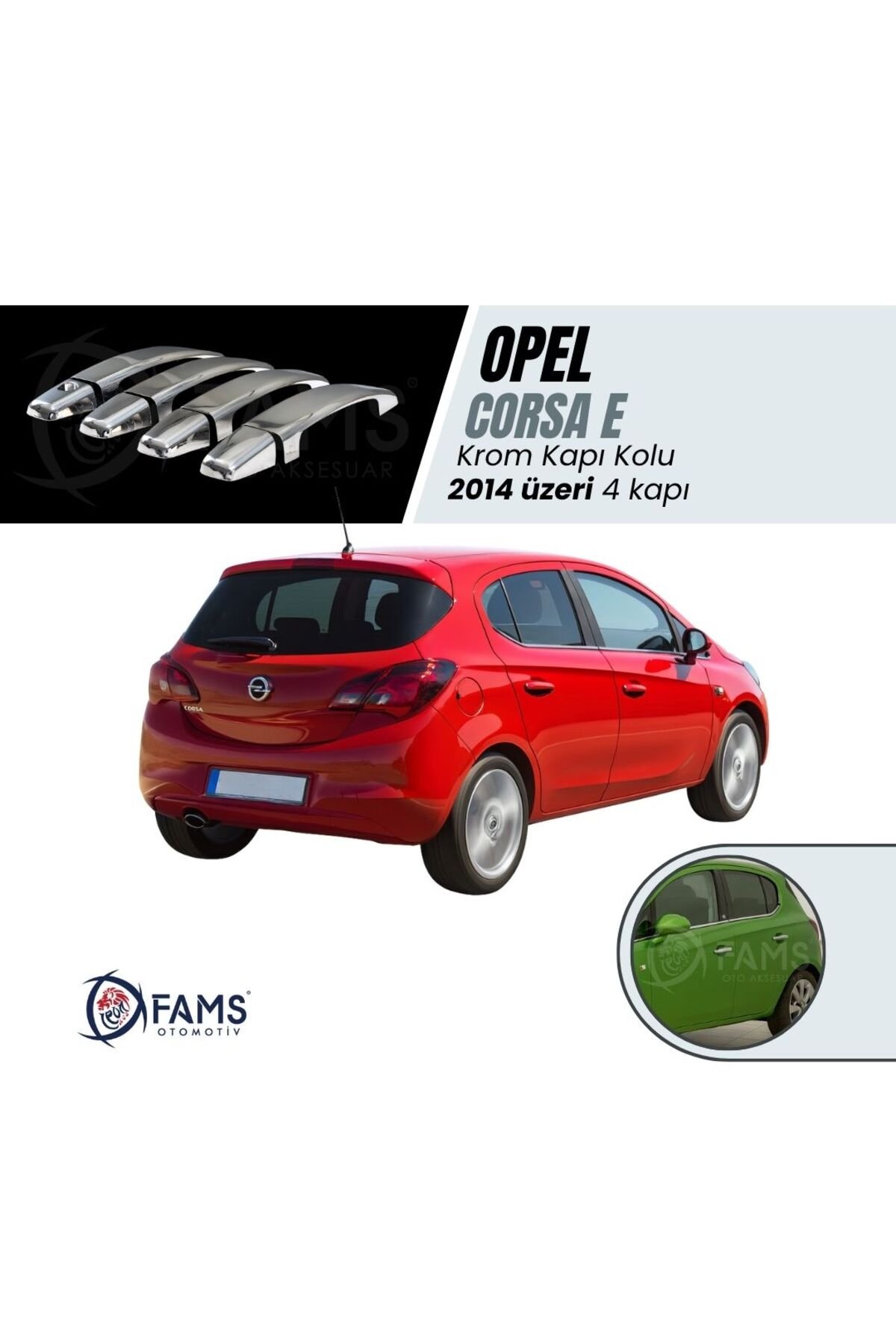 OPEL CORSA E 2014> Kapı Kolu 4 kapı P,Çelik