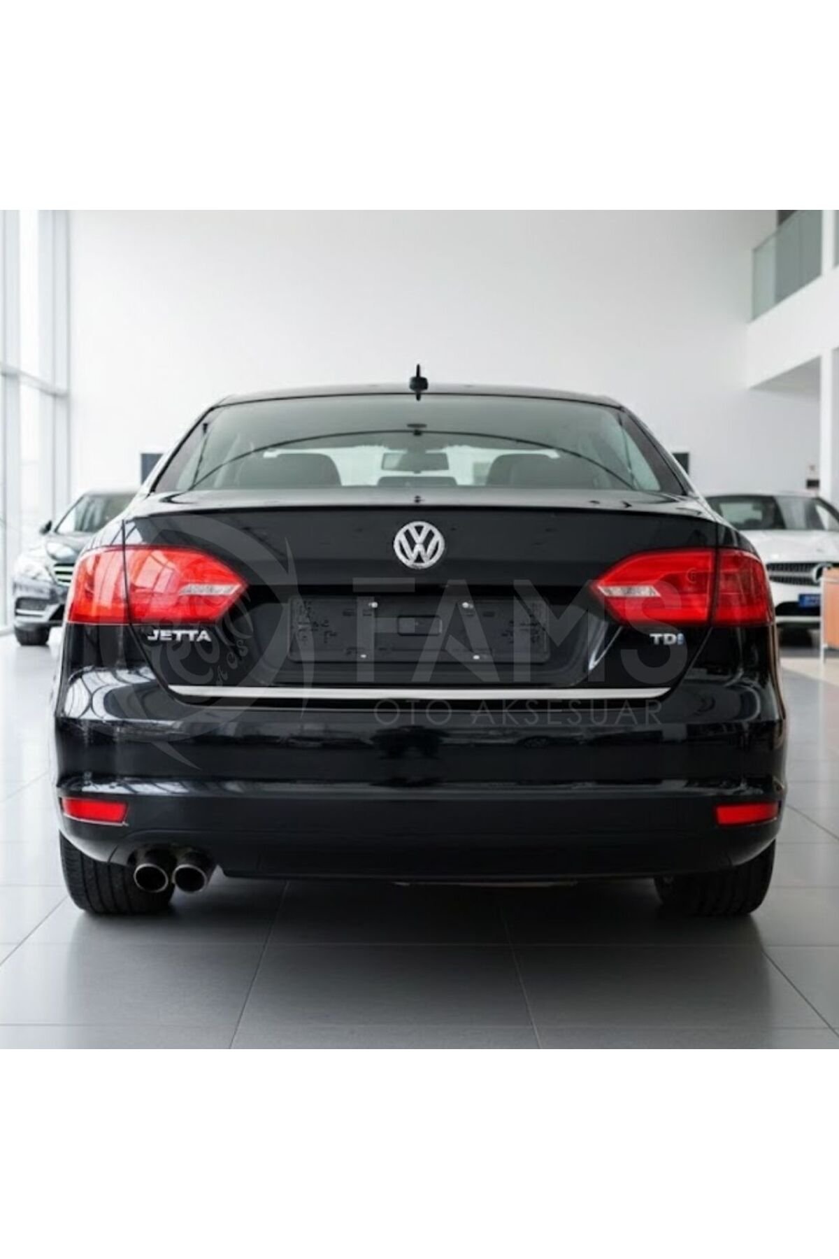 Vw Jetta Krom Bagaj Alt Çıtası 2011-2015 Arası Paslanmaz Çelik - Görsel 7