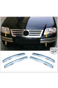 Vw Caddy Krom Tampon Kaşı 4prç, 2004-2010 Arası P,çelik