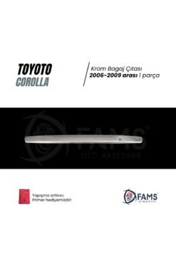 Alternative view of Toyota Corolla Krom Bagaj Çıtası 2006-2009 Ve Üzeri P,çelik