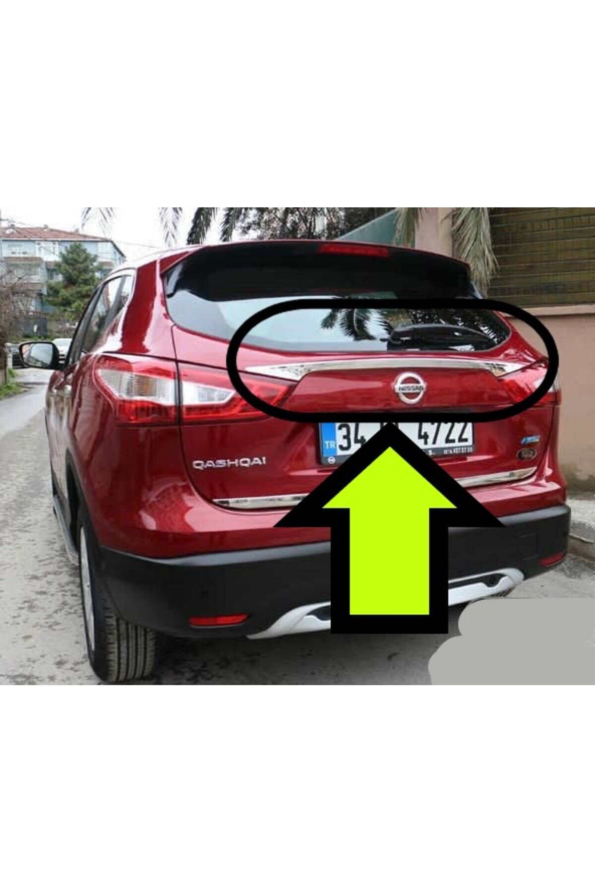 Qashqai Bagaj Çitası Krom 2014 2015 2016 2017 2018 2019 2020