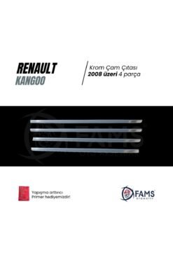 Alternative view of Renault Kangoo Krom Cam Çıtası 4 Prç, 2008 Üzeri P, Çelik