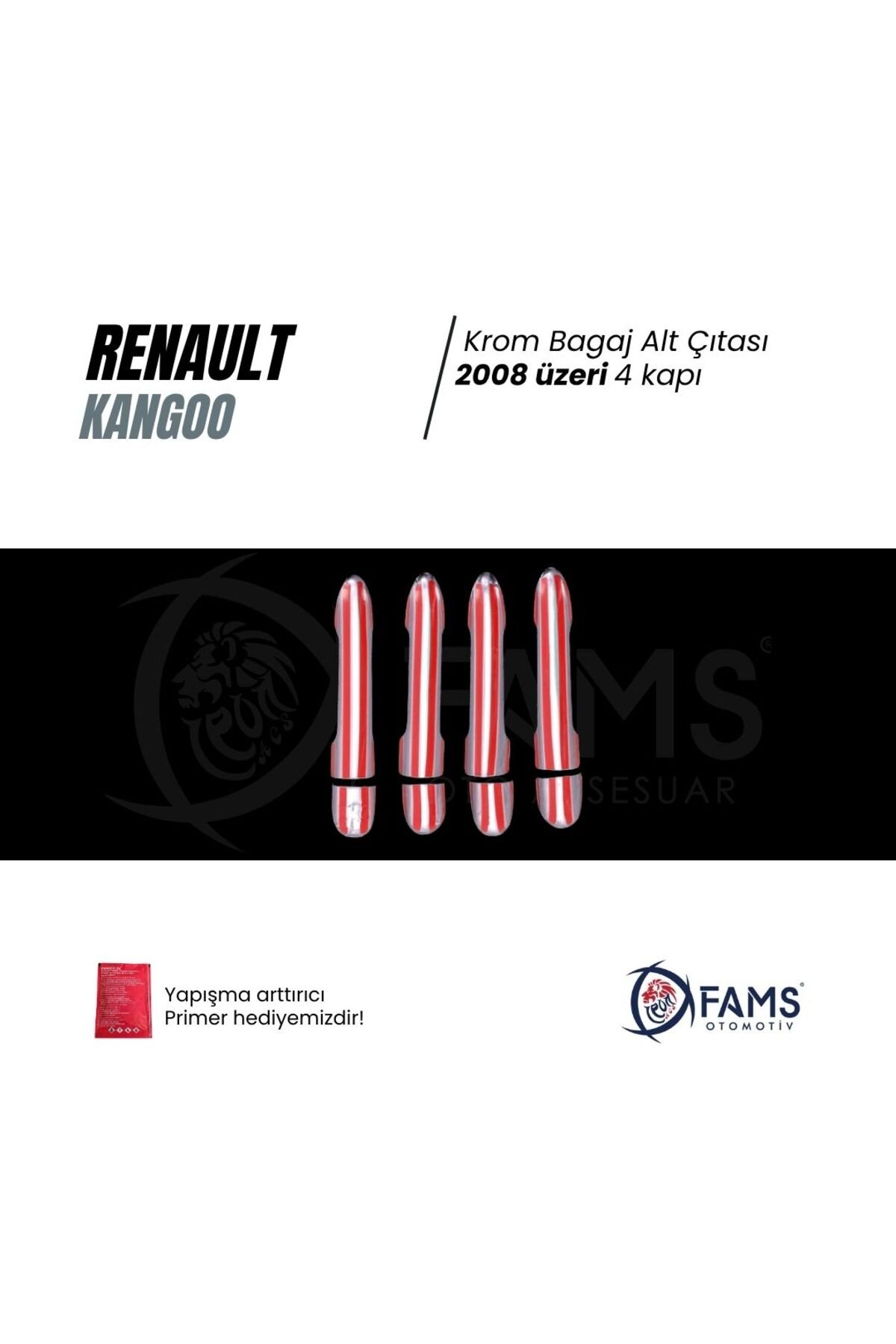 Renault Kangoo Krom Kapı Kolu 4 Kapı 2008 Üzeri P, Çelik - Görsel 3