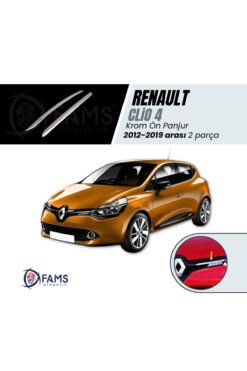 Renault Clio 4 Krom Ön Panjur 2 Parça 2012 -2019 Arası Uyumlu P,çelik