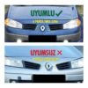 Renault Megane 2 Krom Ön Panjur 6 Prç, 2002-2006 Arası P, Çelik - Görsel 5