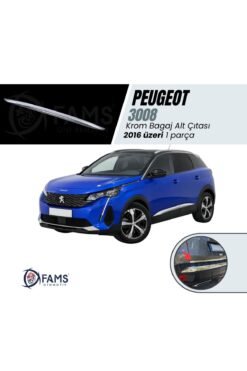 Peugeot 3008 Krom Bagaj Alt Çıtası 2016 Ve Üzeri P,çelik