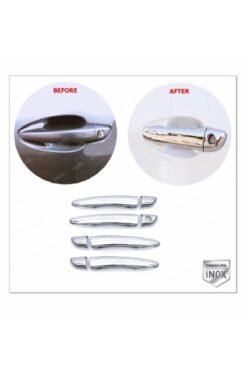 Peugeot 3008 Uyumlu Krom Kapı Kolu 4 Kapı 2016 Üzeri P,çelik