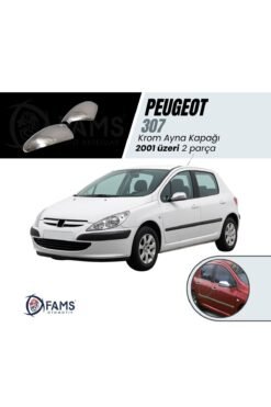 Peugeot 307 Krom Ayna Kapağı 2 Prç, 2001 Üzeri P, Çelik