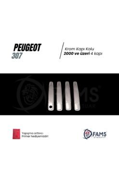 Alternative view of Peugeot 307 Krom Kapı Kolu 4 Kapı 2000 Üzeri P, Çelik