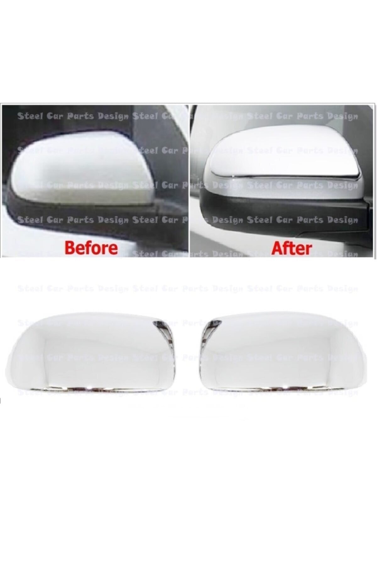 Chevrolet Aveo Sedan Krom Ayna Kapağı 2 Prç 2005-2011 P,çelik