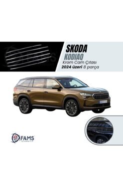 SKODA KODIAQ Uyumlu Cam Çıtası 8 Prç, 2024 Üzeri P,Çelik