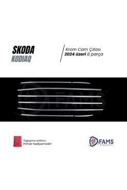 Alternative view of SKODA KODIAQ Uyumlu Cam Çıtası 8 Prç, 2024 Üzeri P,Çelik
