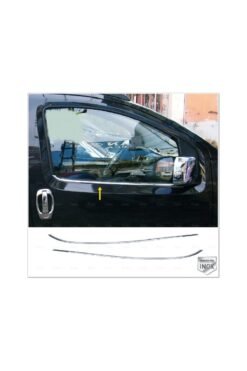 Peugeot Bipper Uyumlu Krom Cam Çıtası 2 Prç, 2008 Ve Üzeri Paslanmaz Çelik