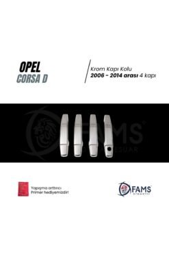 Alternative view of Opel Corsa D Krom Kapı Kolu 4 Kapı 2006-2014 P, Çelik