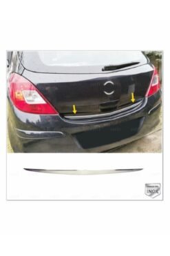Opel Corsa D Krom Bagaj Alt Çıtası 2007-2014 Arası P,çelik