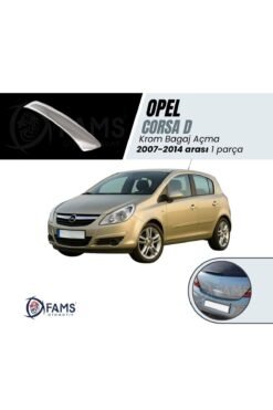 Opel Corsa D Krom Bagaj Açma 2007-2014 Arası P,çelik