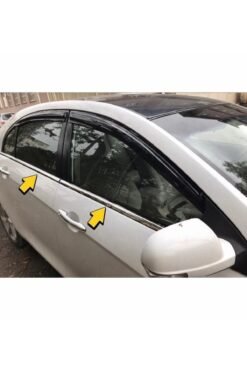 Geely Emgrand Hb/sedan Krom Cam Çıtası 4 Prç, 2011-2013 Arası Paslanmaz Çelik